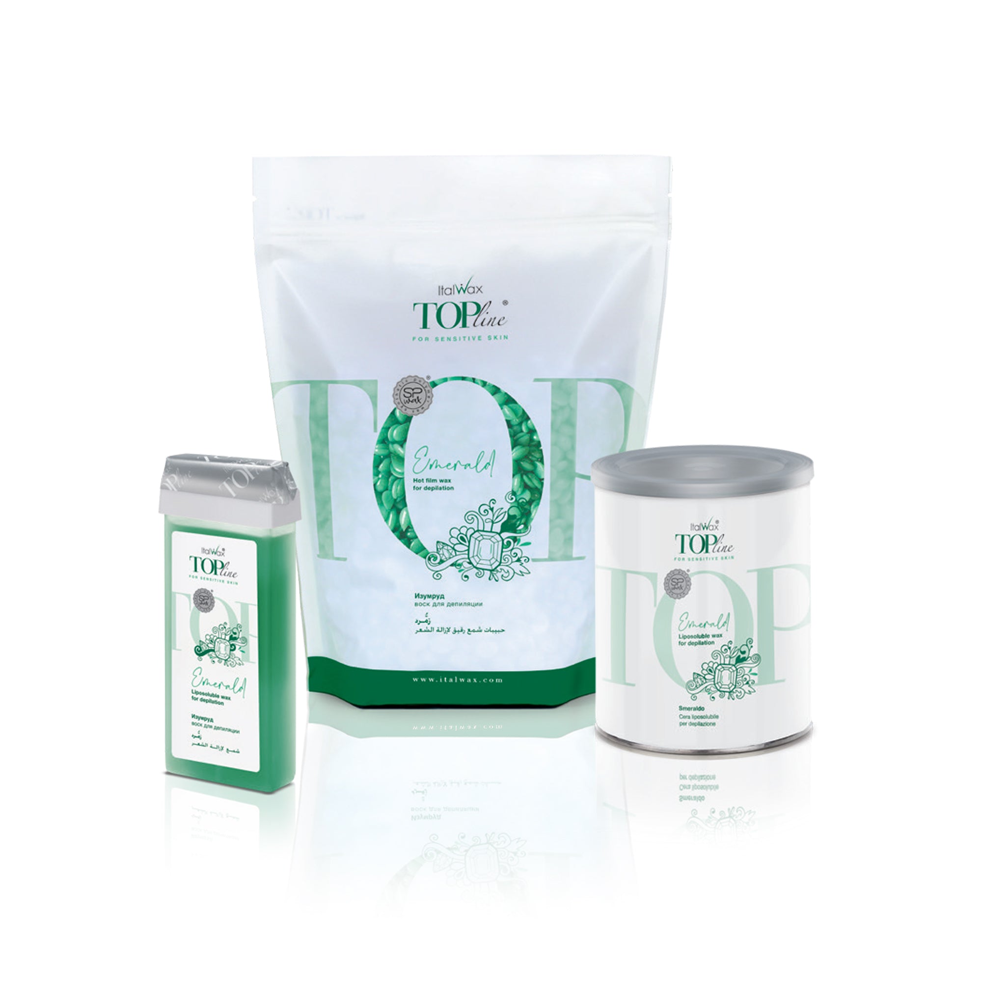 ItalWax TOPline Hot film wax in granules - EMERALD 750 gr.