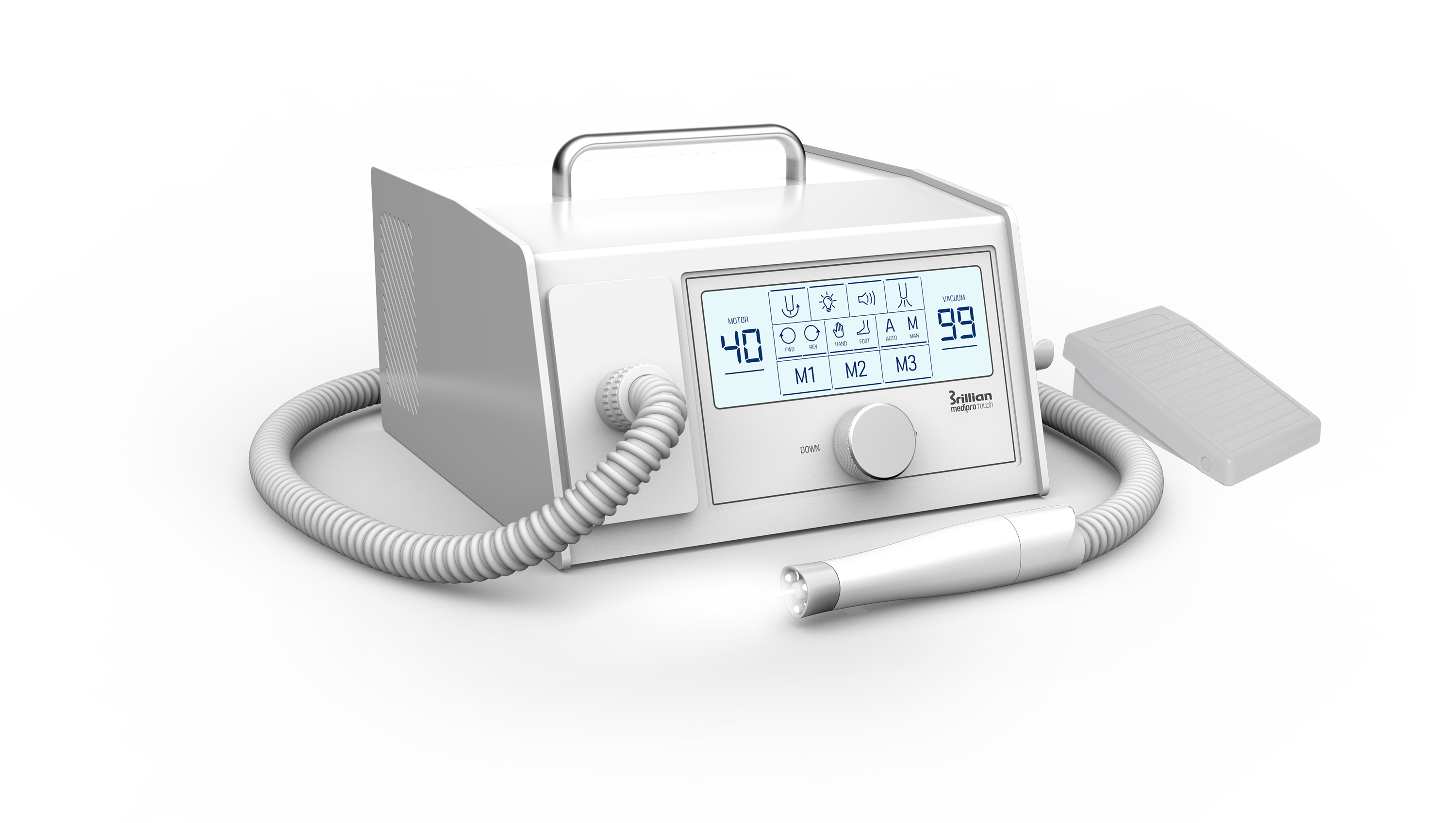 STRONG SAESHIN Pedikīra aparāts  MediPro (CMDV5) TOUCH + HMD04 (40 000 apgr./min)