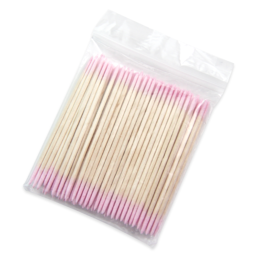 MOYRA puidust aplikaatorid puuvillaste otstega, 100 tk.