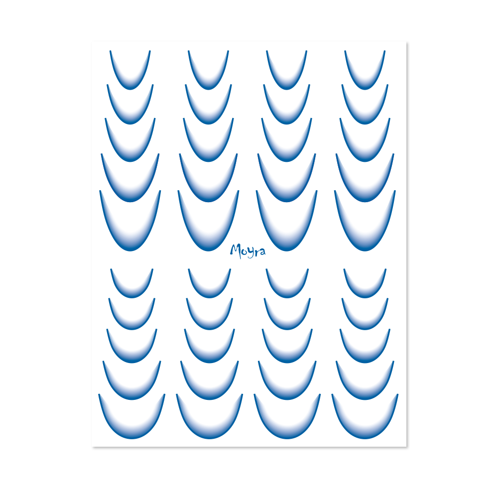 MOYRA veeülekandega kleebis Nr.10 Ombre