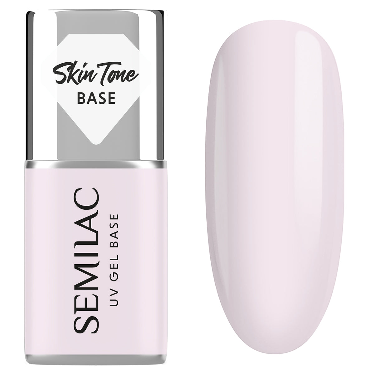 Semilac Skin Tone Cover Base 2in1 Natural Pink 7 ml