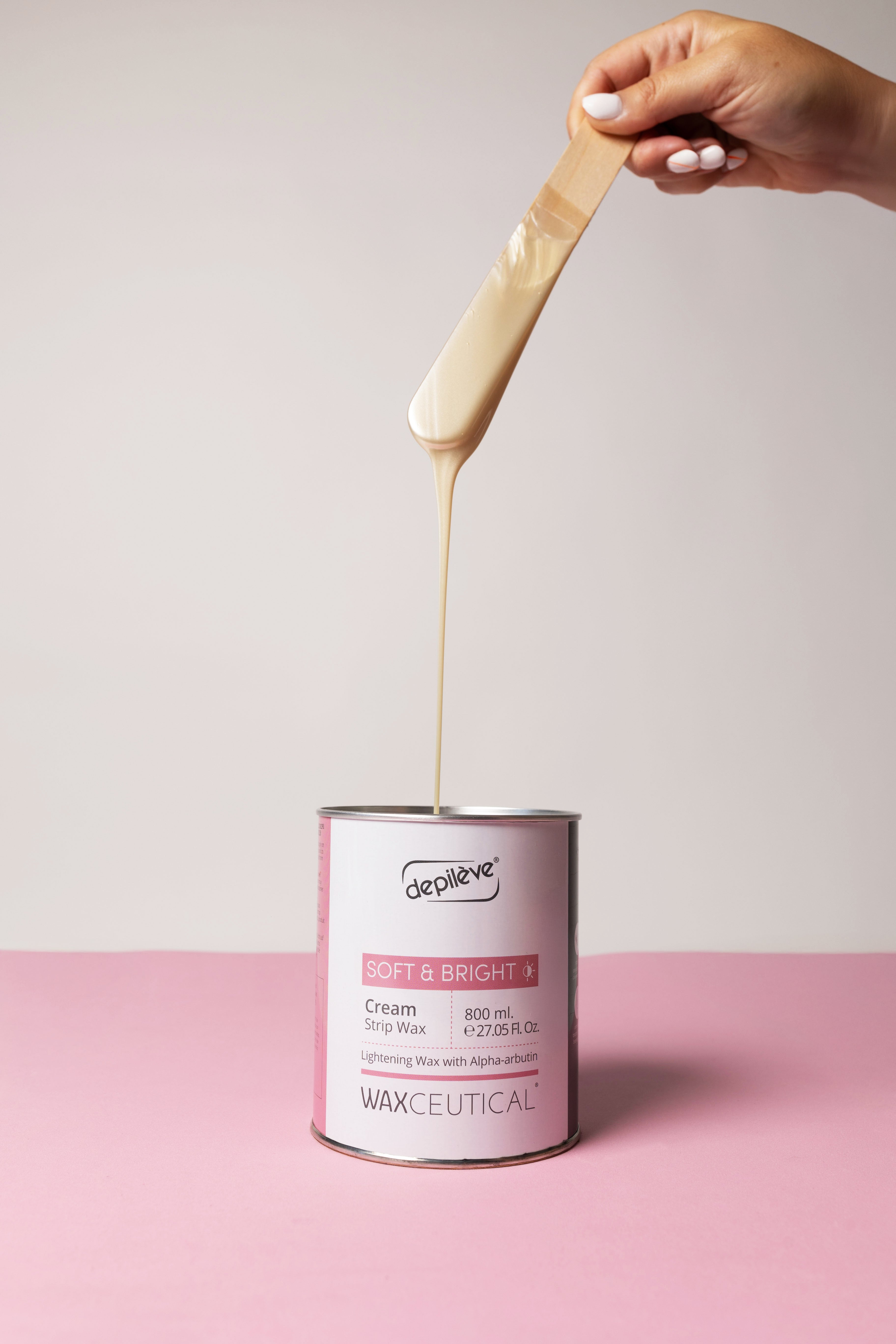 Depileve Waxceutical Soft & Bright Creamy Film Wax in a Can 800 ml