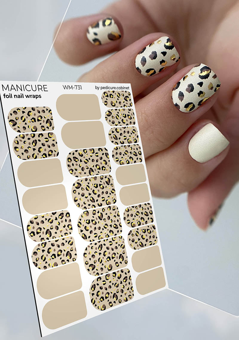 Pediküürikabiini maniküürifilm kuldfooliumiga [WM-731]