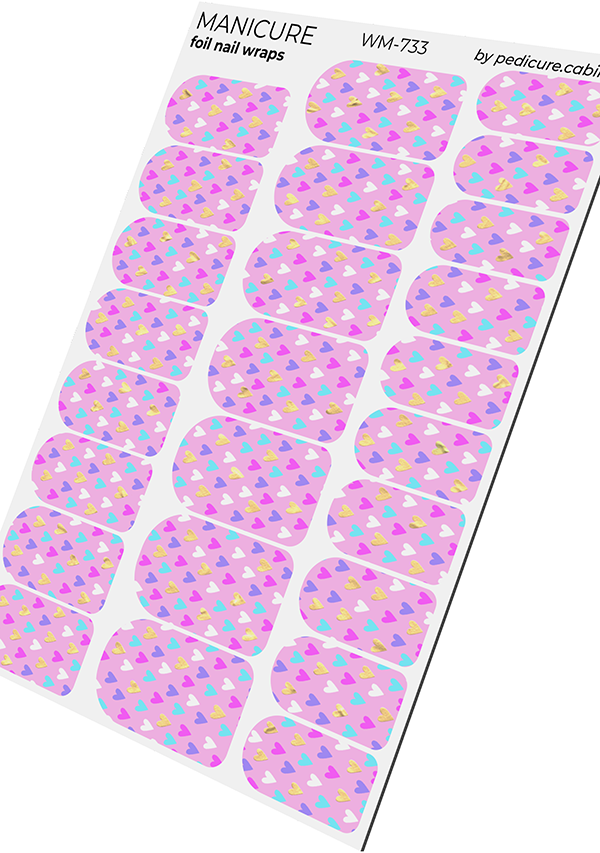 Pediküürikabiini maniküürifilm kuldfooliumiga [WM-733]