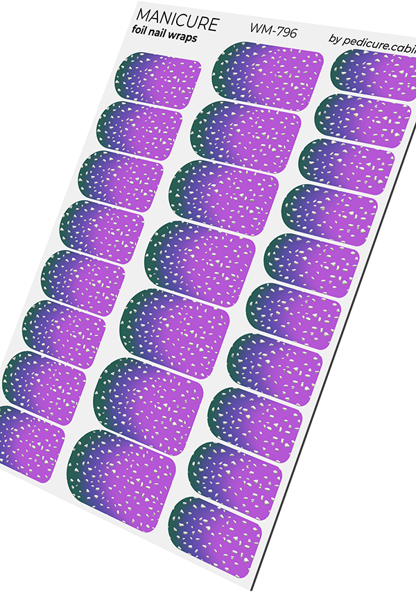 Pediküürikabiini maniküürifilm hõbefooliumiga [WM-796]