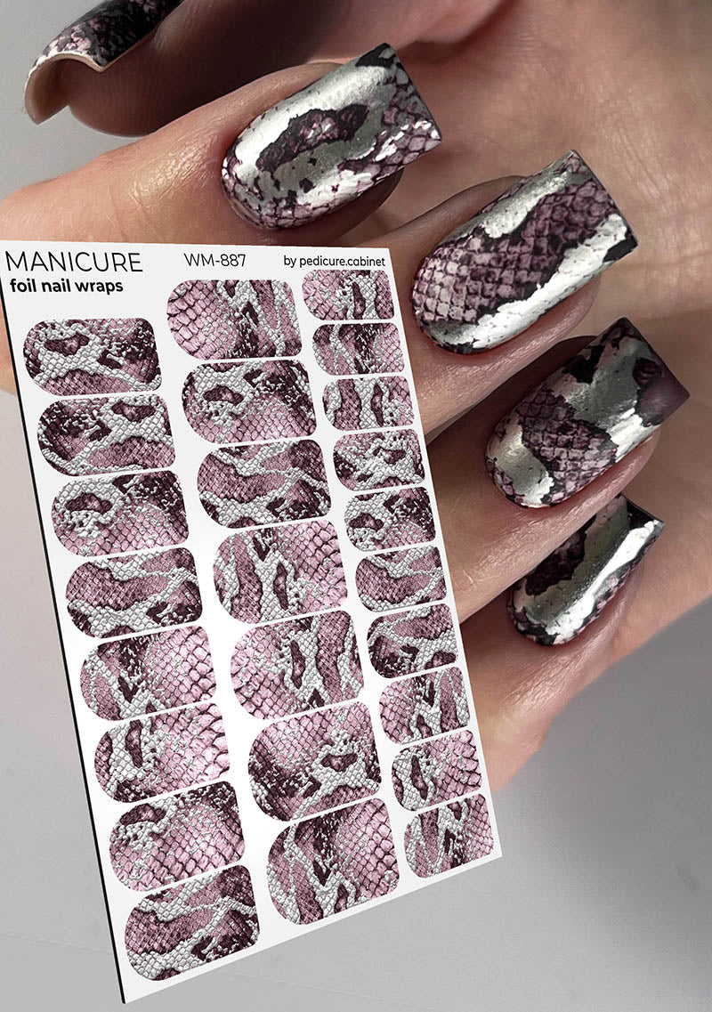 Pediküürikabiini maniküürifilm hõbefooliumiga [WM-887]