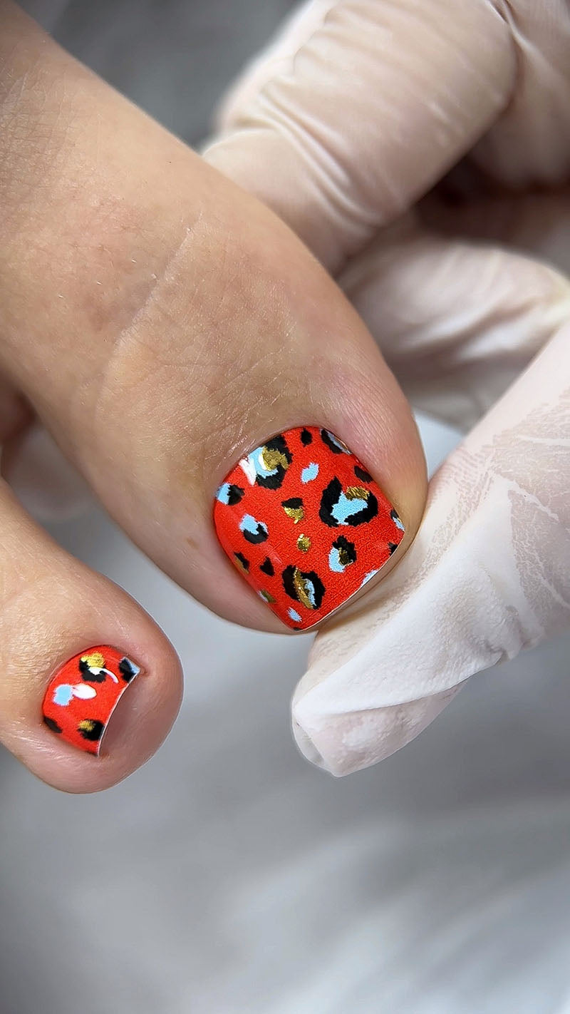 Pediküürikapi pediküürifilm kuldse fooliumiga [WR-747]