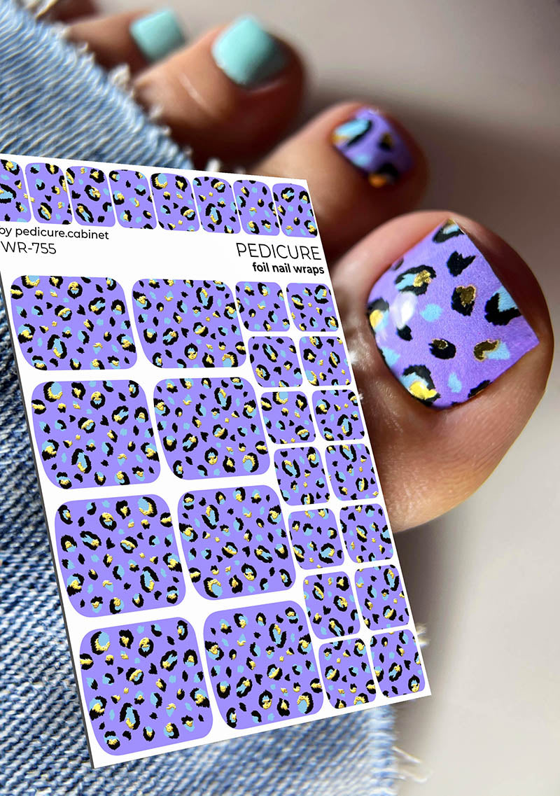 Pediküürikapi pediküürifilm kuldse fooliumiga [WR-755]