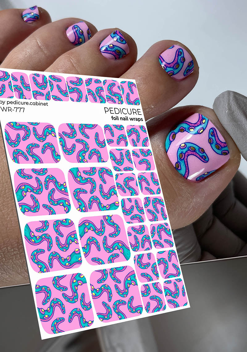 Pediküürikabiini pediküürifilm kuldse fooliumiga [WR-777]