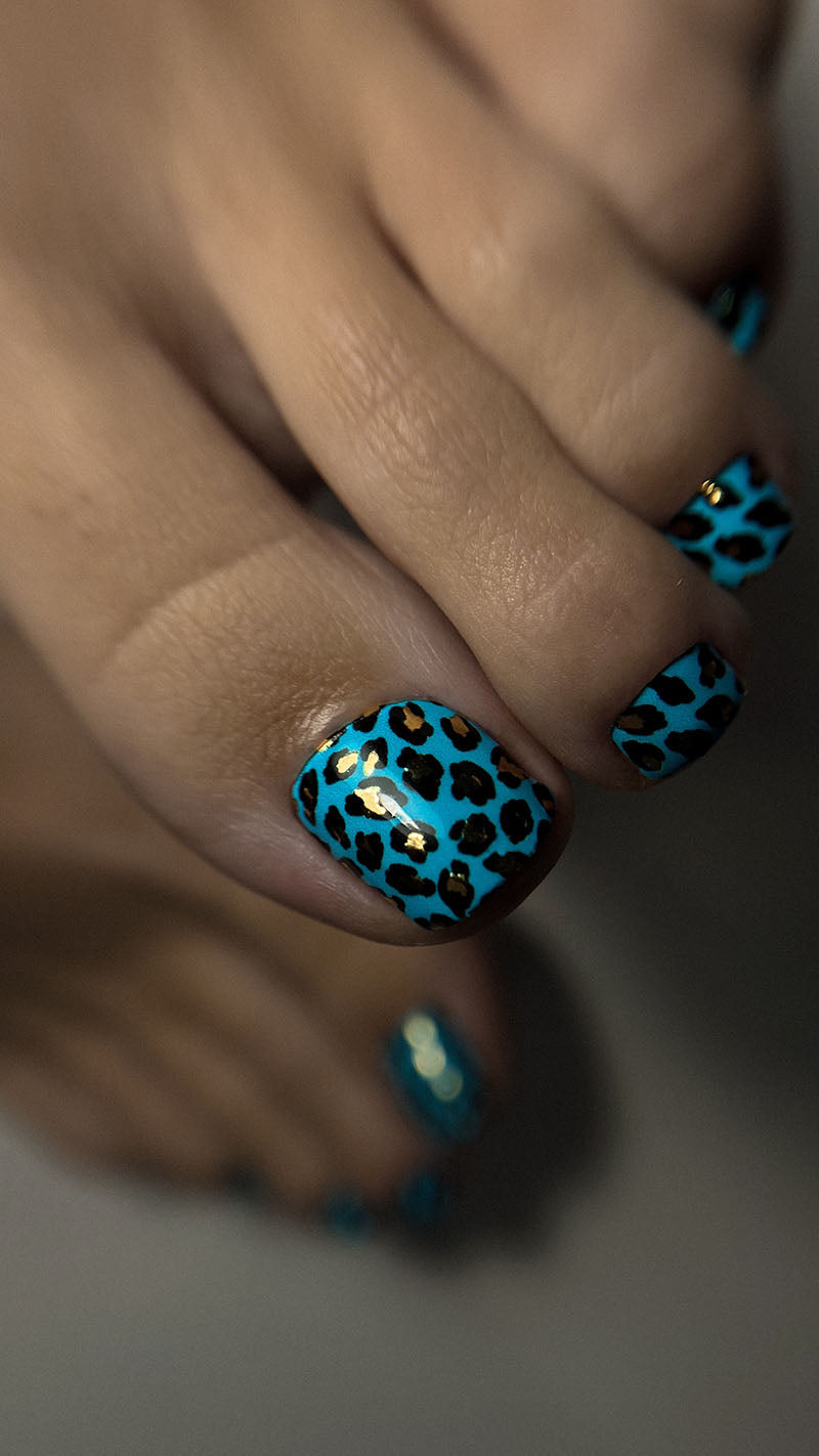 Pediküürikapi pediküürifilm kuldse fooliumiga [WR-861]