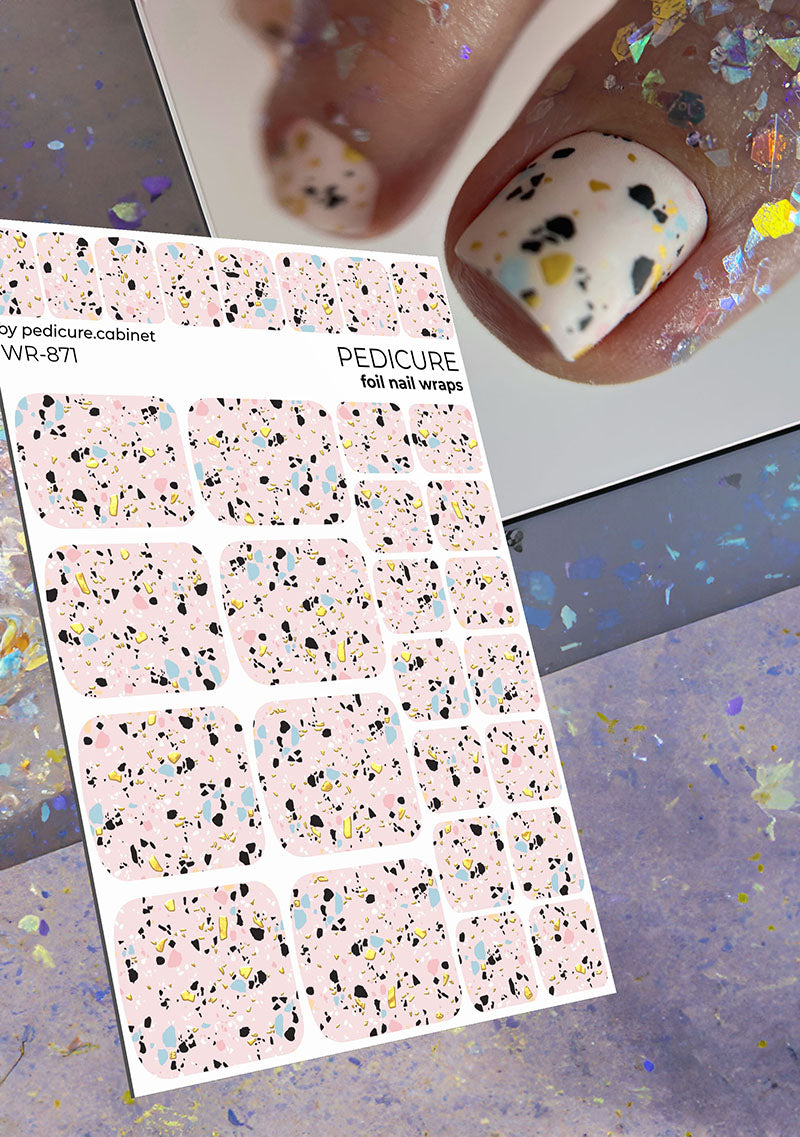 Pediküürikapi pediküürifilm kuldse fooliumiga [WR-871]