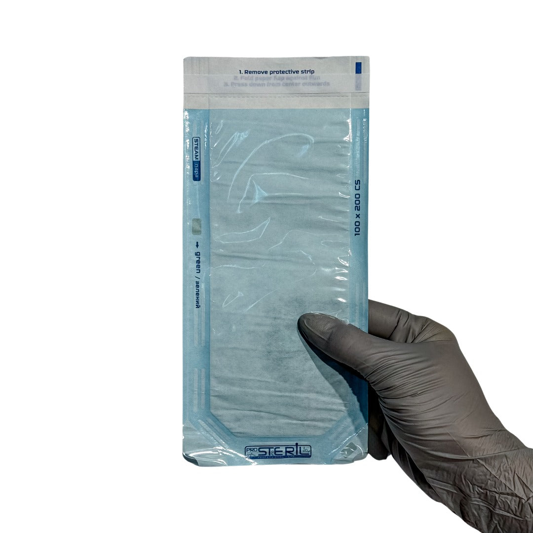 ProSteril Autoclave sterilization bags 100x200mm CS transparent with indicator 100pcs.