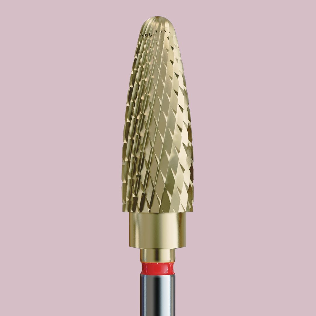 IQ NAILS Karbiidist lihvketas geeli, akrüüli ja geellaki eemaldamiseks punane 050 [274.140.050 ZRN]