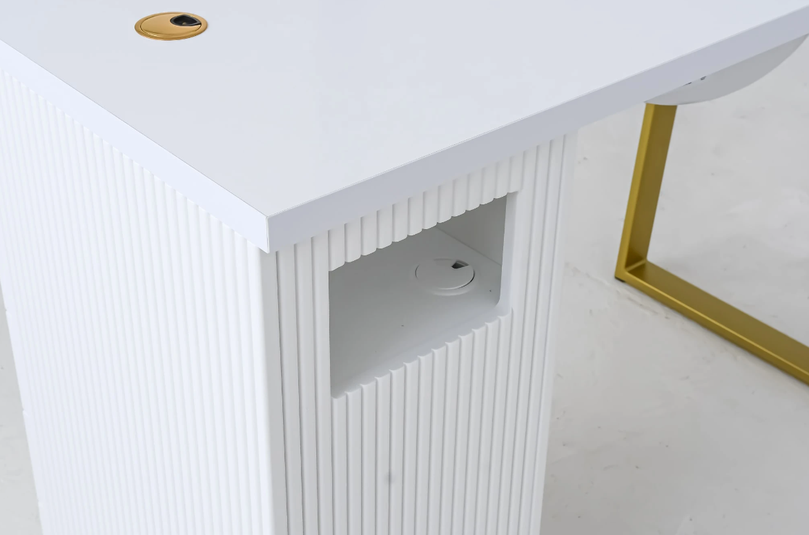 Afinia maniküürilaud Prime Gold sisseehitatud tolmukogujaga NDC 2000