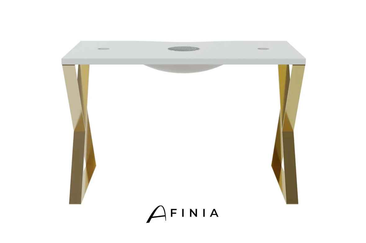 Afinia Maniküürilaud Art Deco X Gold sisseehitatud tolmuimejaga NDC 2000