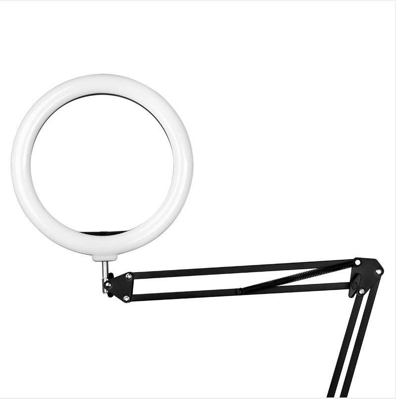 Screw-on desk (table) lamp, White color