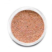 Metal design micro beads, rose gold (0.2 mm) 10 gr.