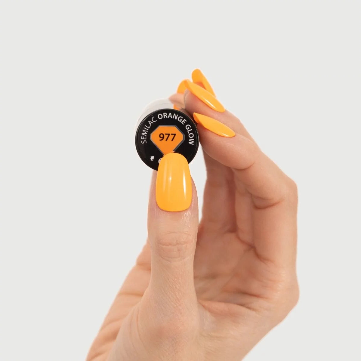 -977 Semilac UV-geellakk Orange Glow 7 ml
