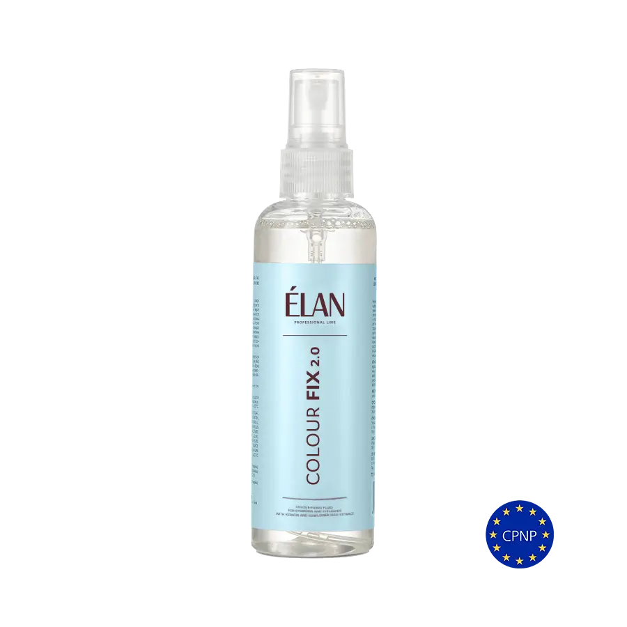 ELAN ripsmete ja kulmude värvi kinnitav vedelik keratiini ja päevalilleseemneõliga Colour Fixing Fluid 2.0, professionaalne tootesari, 100 ml