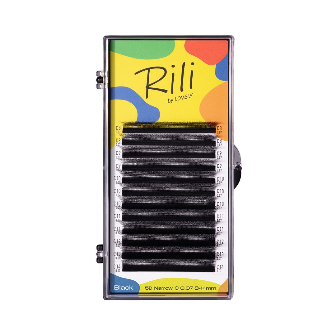 LOVELY Rili Eyelash Extensions MIX, D/0.07 x 6–13 mm, 16 rows