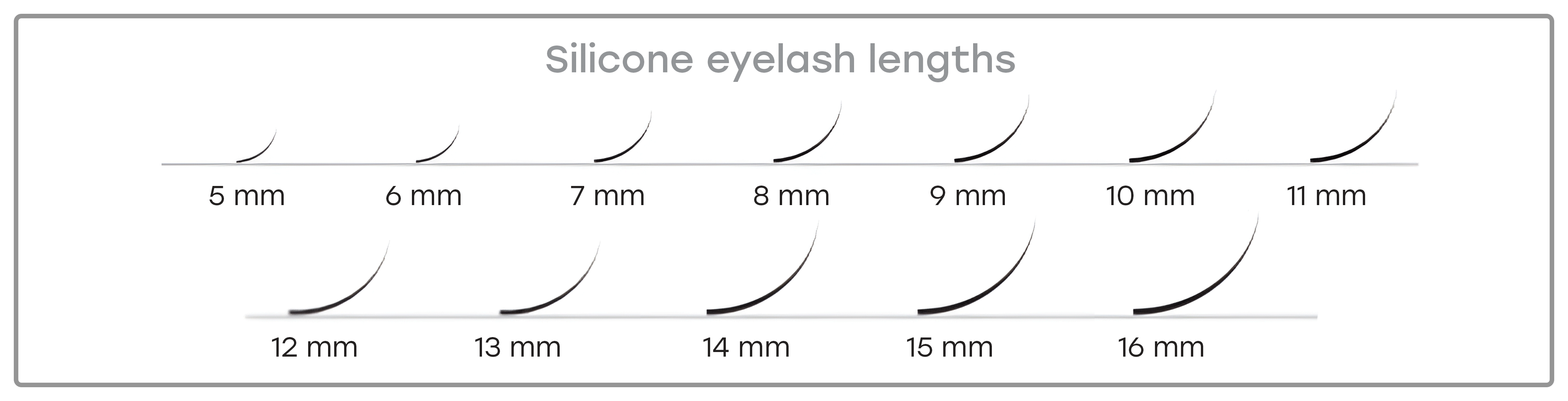 LOVELY Silikoonist ripsmed D/0.10 x 7mm, 16 rida
