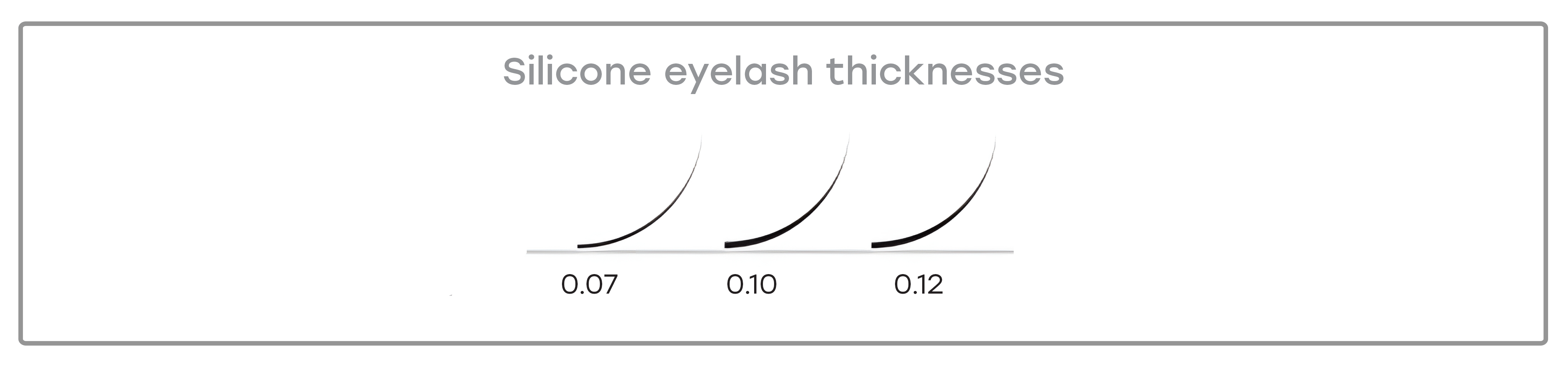 LOVELY Silikoonist ripsmed D/0.10 x 7mm, 16 rida