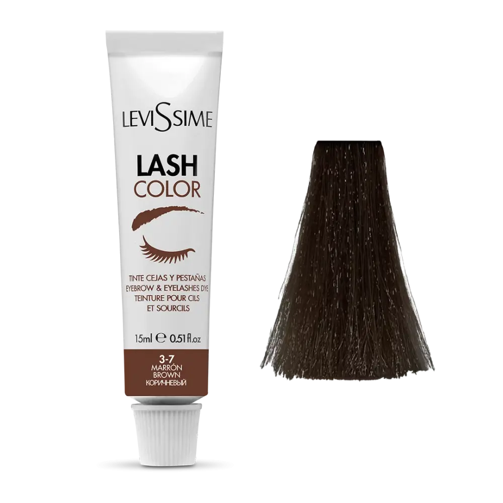 Levissime kulmude ja ripsmete värv PRUUN, 15ml [5504]