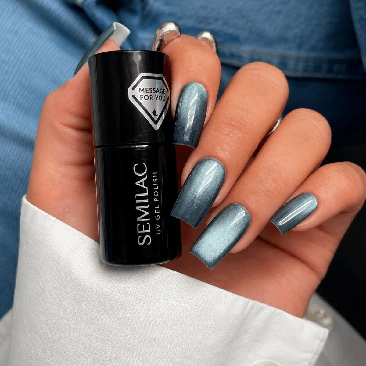 739 Semilac UV-geellakk Teal Jelly Gloss 7 ml
