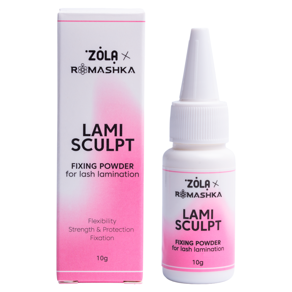 ZOLA Kinnitav puuder ripsmete lamineerimiseks LamiSculpt 10 g