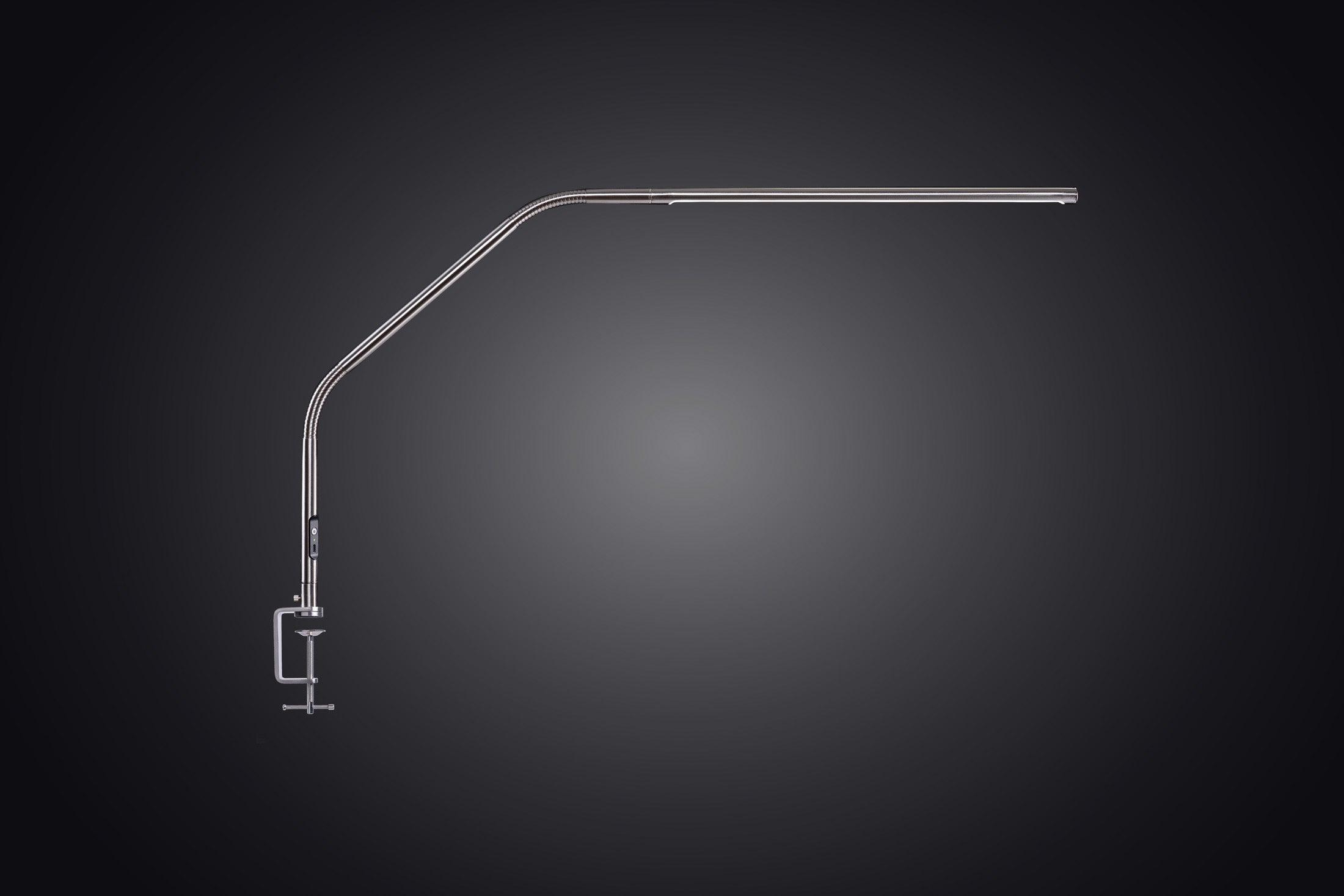 Daylight lauaarvuti LED-lamp kinnitusega [Slimline 4 Brushed Steel]