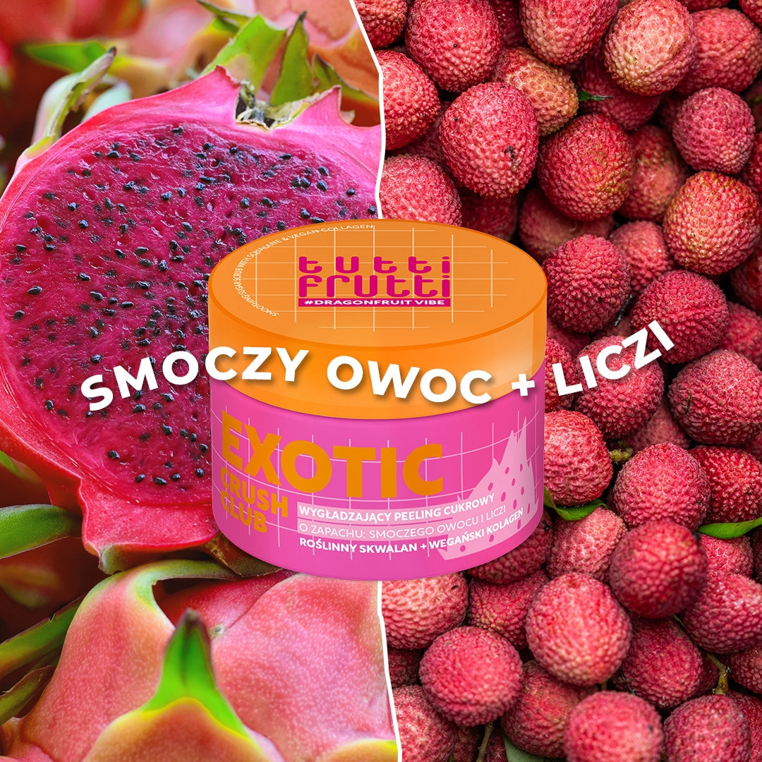 Farmona TUTTI FRUTTI DragonfruitVibe – разглаживающий сахарный скраб для тела со скваланом и веганским коллагеном 300 gr